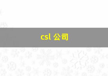 csl 公司